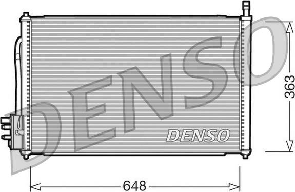 Denso DCN10006 - Конденсатор, кондиціонер autozip.com.ua