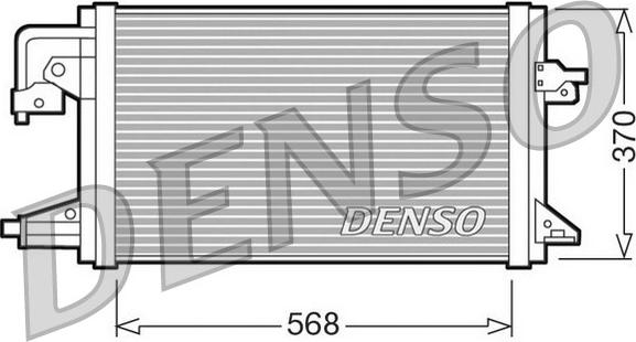 Denso DCN10001 - Конденсатор, кондиціонер autozip.com.ua