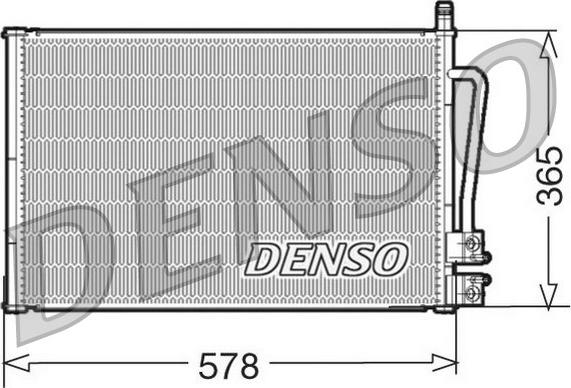 Denso DCN10008 - Конденсатор, кондиціонер autozip.com.ua