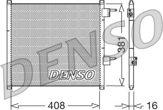 Denso DCN10019 - Конденсатор, кондиціонер autozip.com.ua