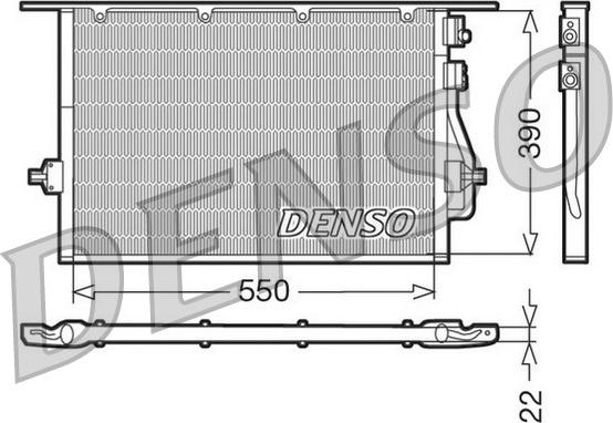 Denso DCN10014 - Конденсатор, кондиціонер autozip.com.ua