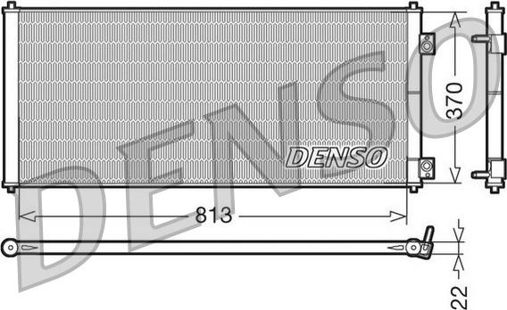 Denso DCN10018 - Конденсатор, кондиціонер autozip.com.ua
