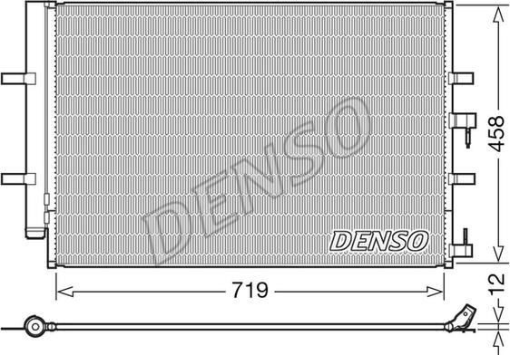 Denso DCN10036 - Конденсатор, кондиціонер autozip.com.ua
