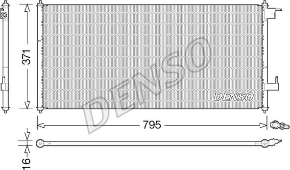 Denso DCN10030 - Конденсатор, кондиціонер autozip.com.ua