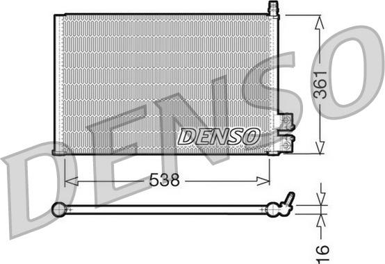 Denso DCN10021 - Конденсатор, кондиціонер autozip.com.ua