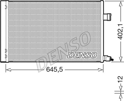 Denso DCN11009 - Конденсатор, кондиціонер autozip.com.ua