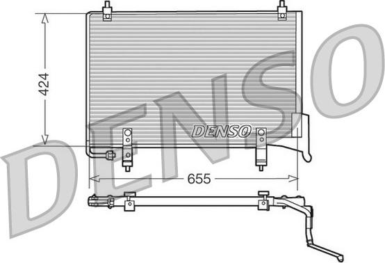 Denso DCN11004 - Конденсатор, кондиціонер autozip.com.ua