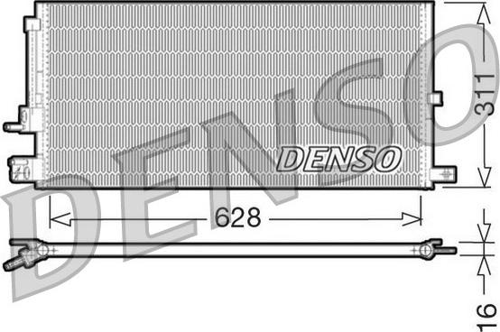 Denso DCN11007 - Конденсатор, кондиціонер autozip.com.ua
