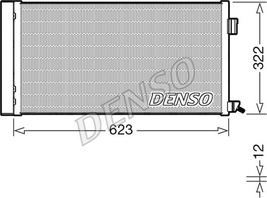 Denso DCN11010 - Конденсатор, кондиціонер autozip.com.ua