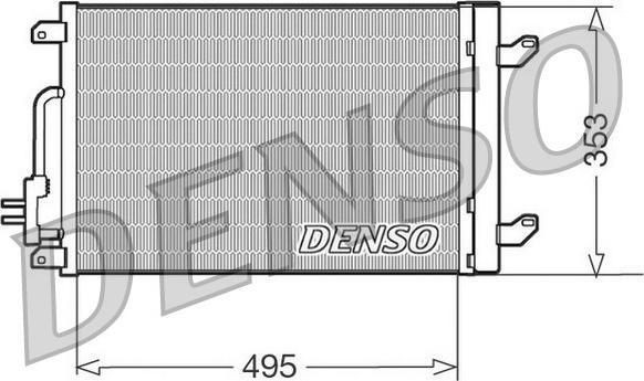 Denso DCN13015 - Конденсатор, кондиціонер autozip.com.ua