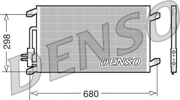 Denso DCN13016 - Конденсатор, кондиціонер autozip.com.ua