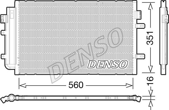 Denso DCN12005 - Конденсатор, кондиціонер autozip.com.ua