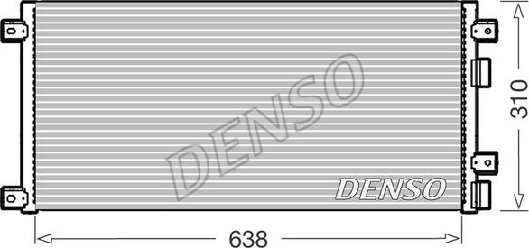 Denso DCN12006 - Конденсатор, кондиціонер autozip.com.ua