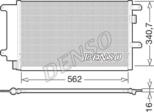Denso DCN12003 - Конденсатор, кондиціонер autozip.com.ua
