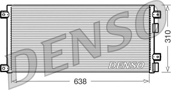 Denso DCN12002 - Конденсатор, кондиціонер autozip.com.ua