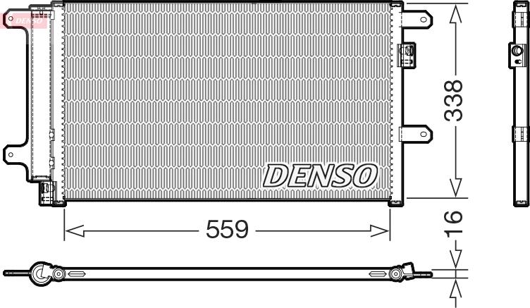 Denso DCN12007 - Конденсатор, кондиціонер autozip.com.ua