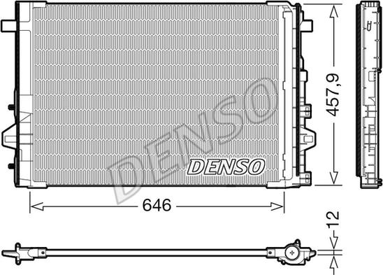 Denso DCN17059 - Конденсатор, кондиціонер autozip.com.ua