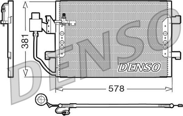 Denso DCN17001 - Конденсатор, кондиціонер autozip.com.ua