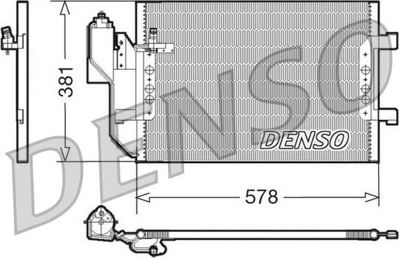 Denso DCN17002 - Конденсатор, кондиціонер autozip.com.ua