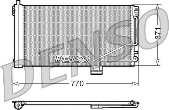 Denso DCN17014 - Конденсатор, кондиціонер autozip.com.ua