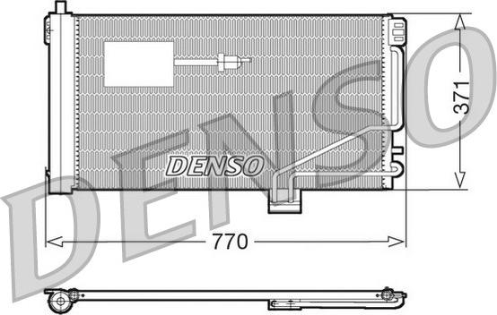 Denso DCN17015 - Конденсатор, кондиціонер autozip.com.ua