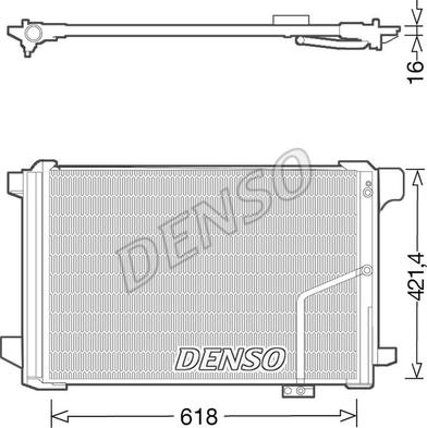 Denso DCN17035 - Конденсатор, кондиціонер autozip.com.ua