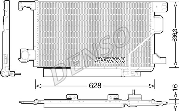 Denso DCN17023 - Конденсатор, кондиціонер autozip.com.ua