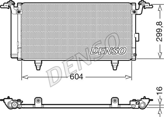 Denso DCN36005 - Конденсатор, кондиціонер autozip.com.ua