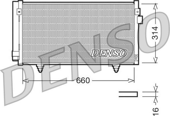 Denso DCN36003 - Конденсатор, кондиціонер autozip.com.ua