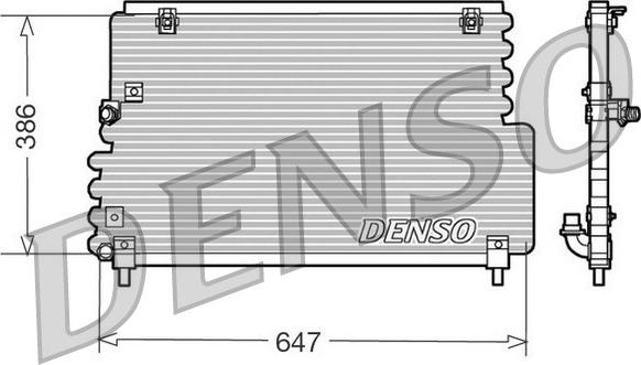 Denso DCN33004 - Конденсатор, кондиціонер autozip.com.ua