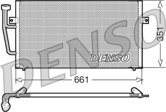 Denso DCN33008 - Конденсатор, кондиціонер autozip.com.ua