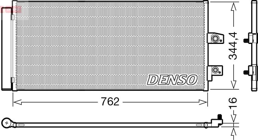 Denso DCN33016 - Конденсатор, кондиціонер autozip.com.ua