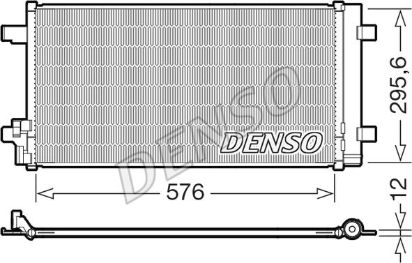 Denso DCN32069 - Конденсатор, кондиціонер autozip.com.ua