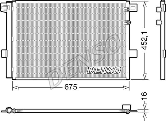 Denso DCN32065 - Конденсатор, кондиціонер autozip.com.ua