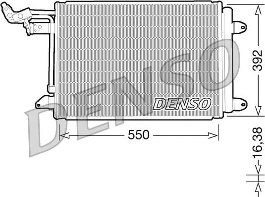 Denso DCN32002 - Конденсатор, кондиціонер autozip.com.ua
