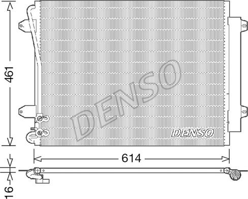 Denso DCN32011 - Конденсатор, кондиціонер autozip.com.ua