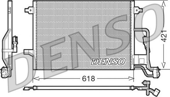 Denso DCN32018 - Акция Радіатор кондиціонера 1.8MPI Turbo.2.8MPI 30V.1.9TDI 8V.2.5TDI 24V VW PASSAT B5 96-05. SKODA Superb 01-08 autozip.com.ua