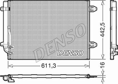 Denso DCN32013 - Конденсатор, кондиціонер autozip.com.ua