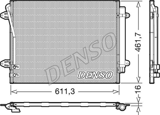 Denso DCN32012 - Конденсатор, кондиціонер autozip.com.ua