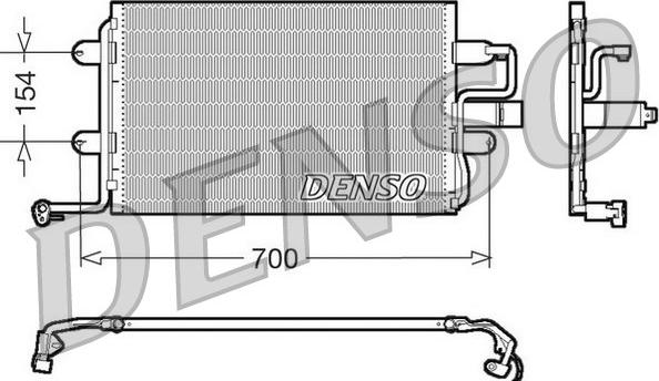 Denso DCN32017 - Конденсатор, кондиціонер autozip.com.ua
