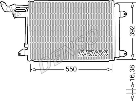 Denso DCN32032 - Конденсатор, кондиціонер autozip.com.ua