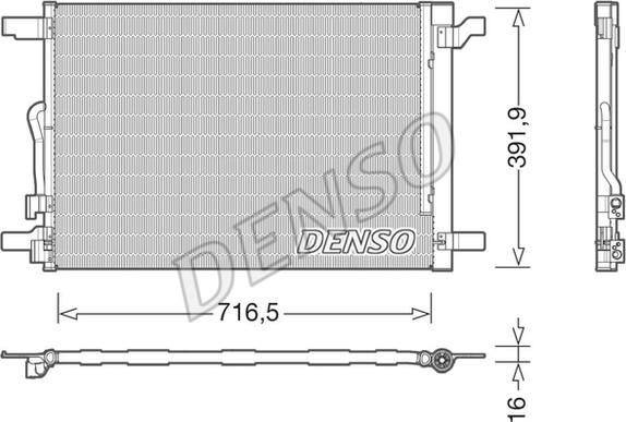 Denso DCN32024 - Конденсатор, кондиціонер autozip.com.ua