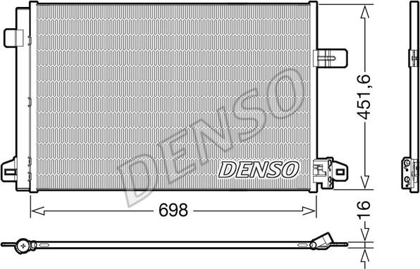 Denso DCN32028 - Конденсатор, кондиціонер autozip.com.ua