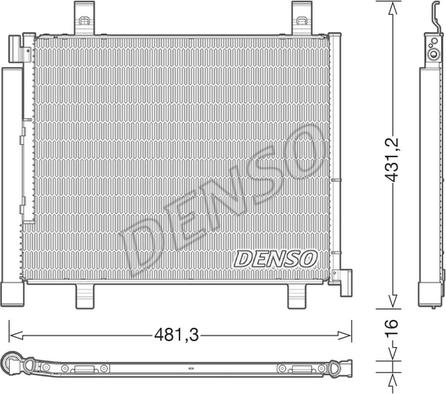 Denso DCN32023 - Конденсатор, кондиціонер autozip.com.ua