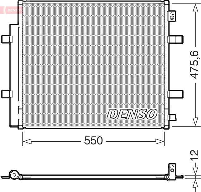 Denso DCN32073 - Конденсатор, кондиціонер autozip.com.ua