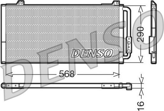 Denso DCN24001 - Конденсатор, кондиціонер autozip.com.ua