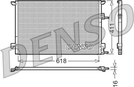 Denso DCN25001 - Конденсатор, кондиціонер autozip.com.ua