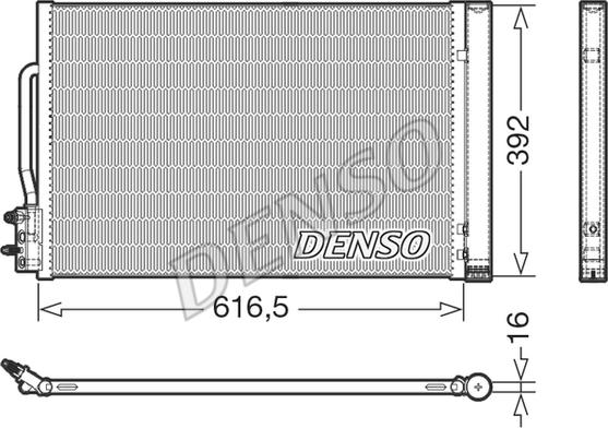 Denso DCN20049 - Конденсатор, кондиціонер autozip.com.ua