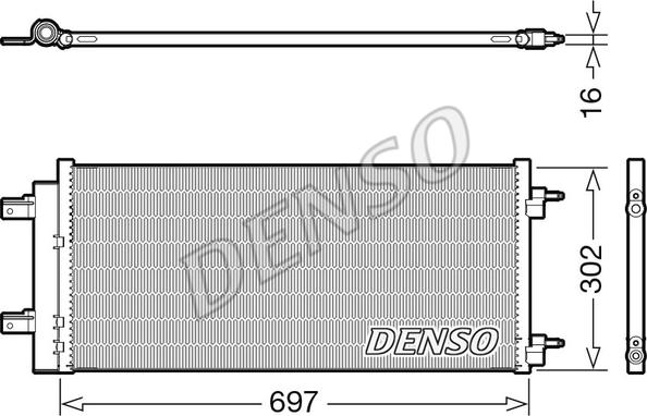 Denso DCN20044 - Конденсатор, кондиціонер autozip.com.ua