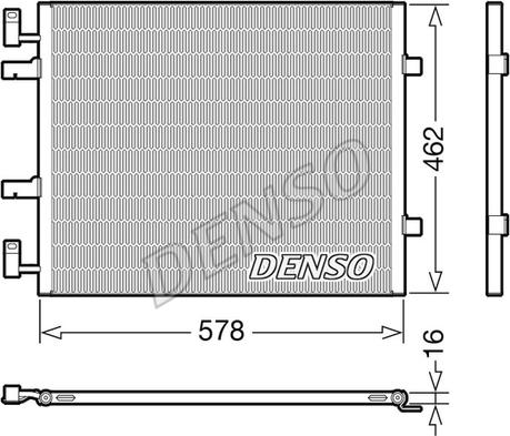 Denso DCN20041 - Конденсатор, кондиціонер autozip.com.ua